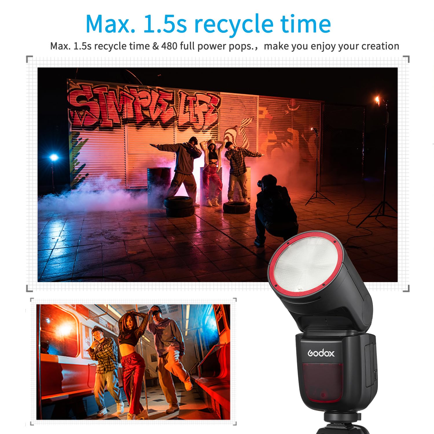 Amazon.com : Godox V1-C USA Version Flash for Canon, V1-CU